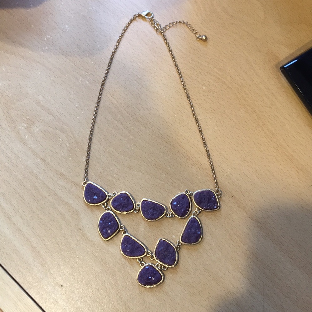 Francesca’s purple stone necklace